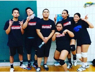 League Night Ready - Professional co-ed team in matching black jerseys