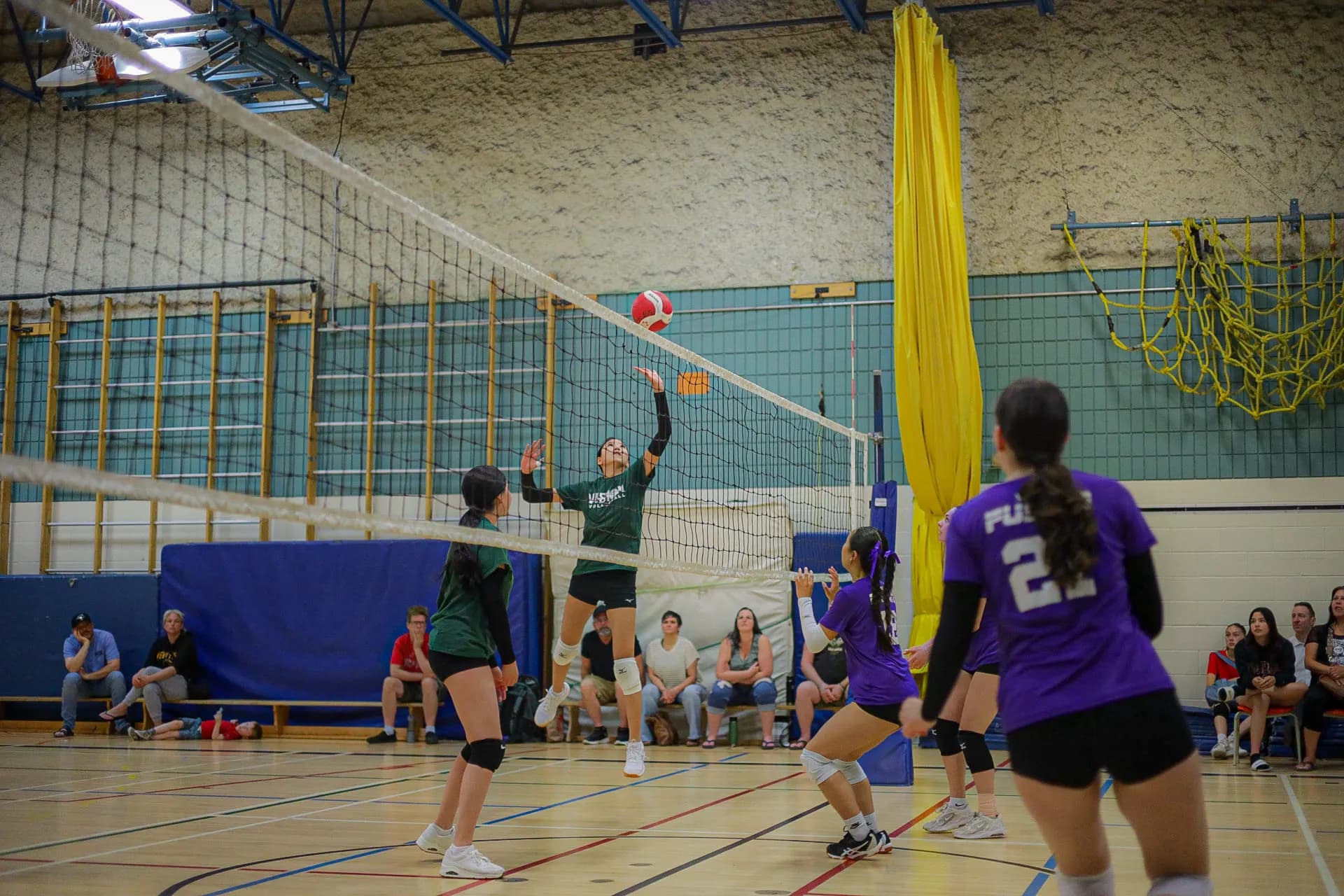 Vision VBC athletes competing at volleyball tournament